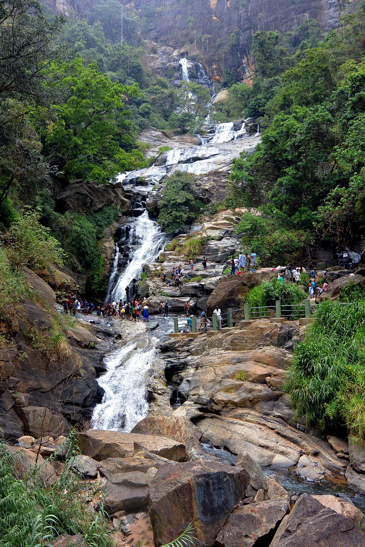 Ravana Falls waterfall near Ella Sri Lanka