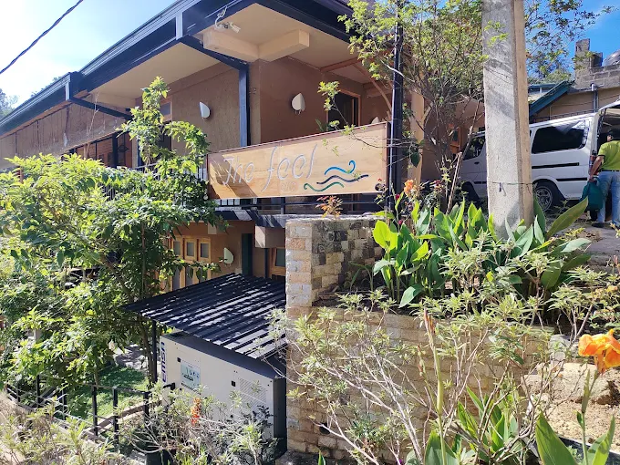 The Feel hotel signboard on the balcony exterior in Ella Sri Lanka