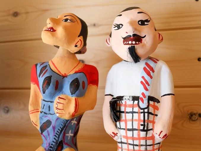 Traditional Sri Lankan clay doll decor at The Feel Luxury Boutique Hotel Ella